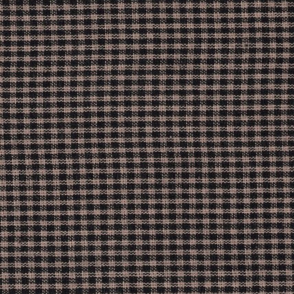 Homespun Fabric - Small Check - Black